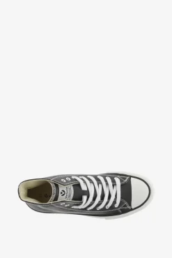 Zapatillas abotinadas de efecto piel