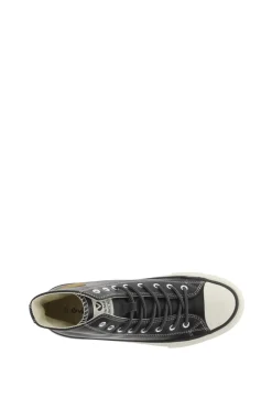 Zapatillas abotinadas de efecto piel