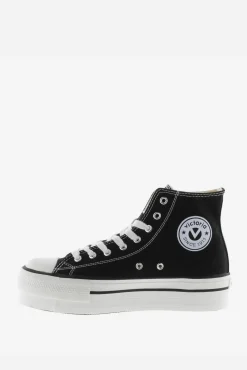 Zapatillas abotinadas de lona Victoria Tribu con doble plataforma
