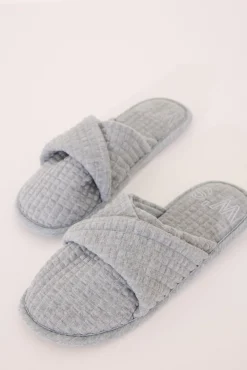 Zapatillas casa acolchadas gris