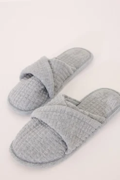 Zapatillas casa acolchadas gris