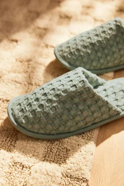 Zapatillas de algodón verde claro Ola