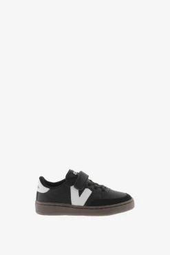 Zapatillas de efecto piel Victoria Oslo con piezas en contraste y cordón elástico