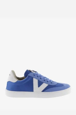 Zapatillas de nylon Victoria Berlín Ciclista con piezas en contraste y de serraje al tono
