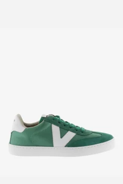 Zapatillas de nylon Victoria Berlín Ciclista con piezas en contraste y de serraje al tono