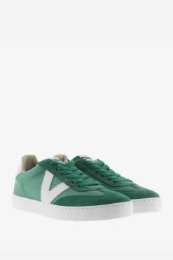 Zapatillas de nylon Victoria Berlín Ciclista con piezas en contraste y de serraje al tono