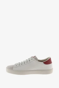Zapatillas de piel Victoria Berlín con piezas en contraste y puntera de serraje
