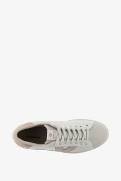 Zapatillas de piel Victoria Berlín con piezas en contraste y puntera de serraje