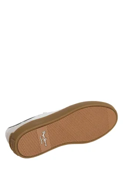 Zapatillas Piel Con Detalles En Ante