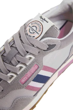 Zapatillas Running Con Detalles En Ante