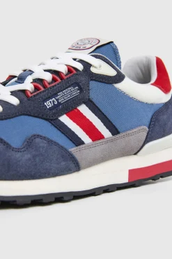 Zapatillas Running Con Detalles En Ante
