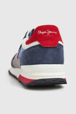 Zapatillas Running Con Detalles En Ante