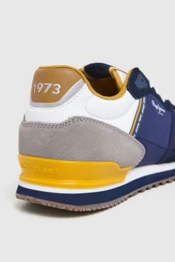 Zapatillas Running Con Detalles En Ante
