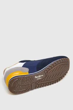 Zapatillas Running Con Detalles En Ante