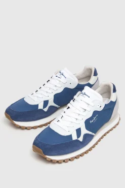 Zapatillas Running Con Detalles En Ante